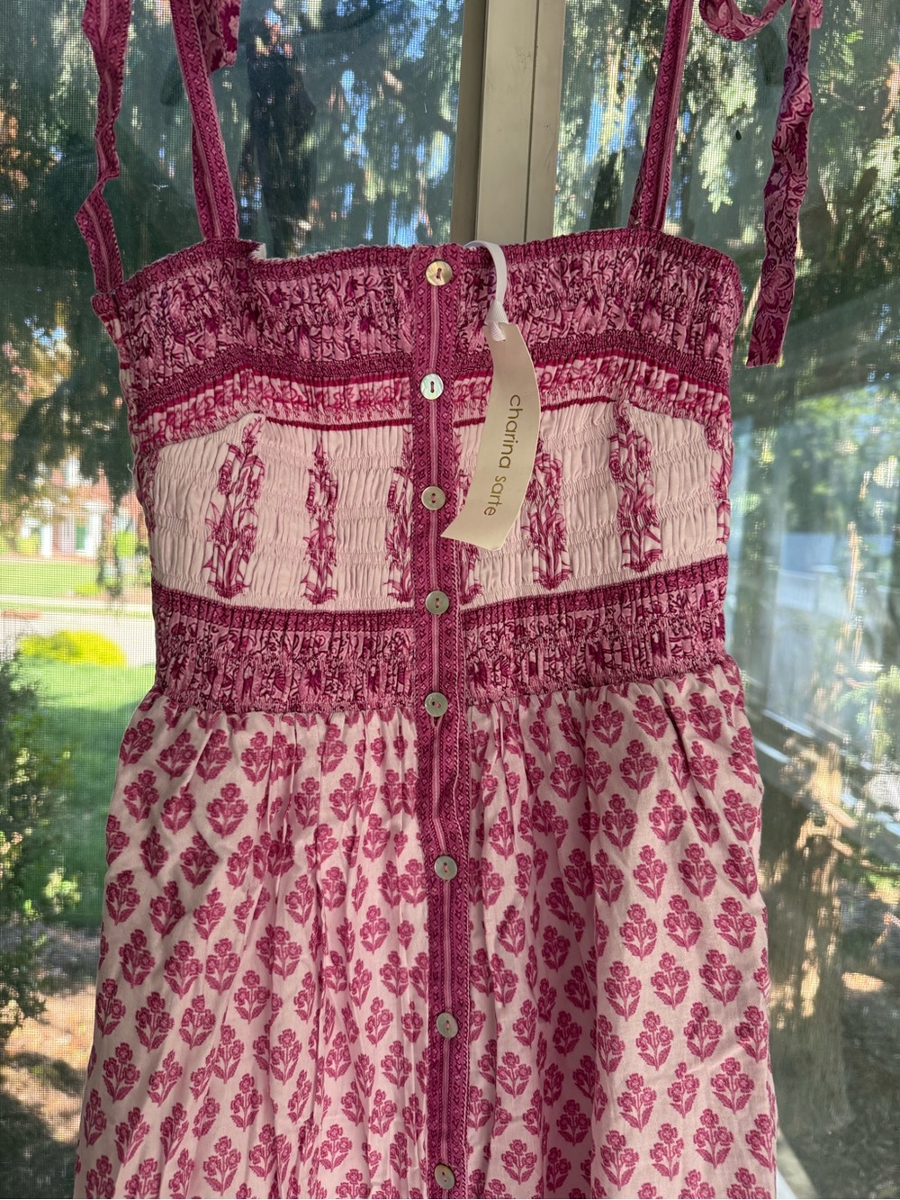 Charina Sarte LouLou Pink Floral Maxi Dress